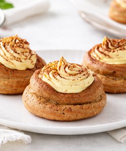 Receta Zeppole de café con crema de mascarpone